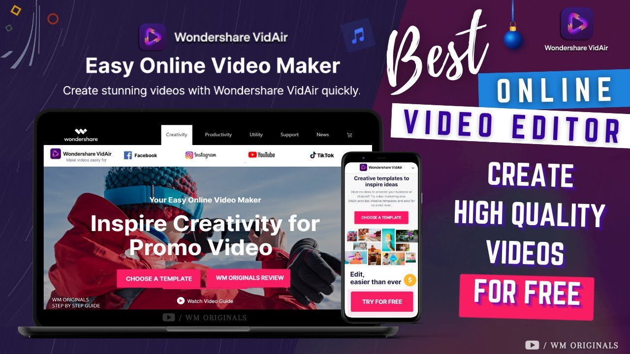 professional online video editor free